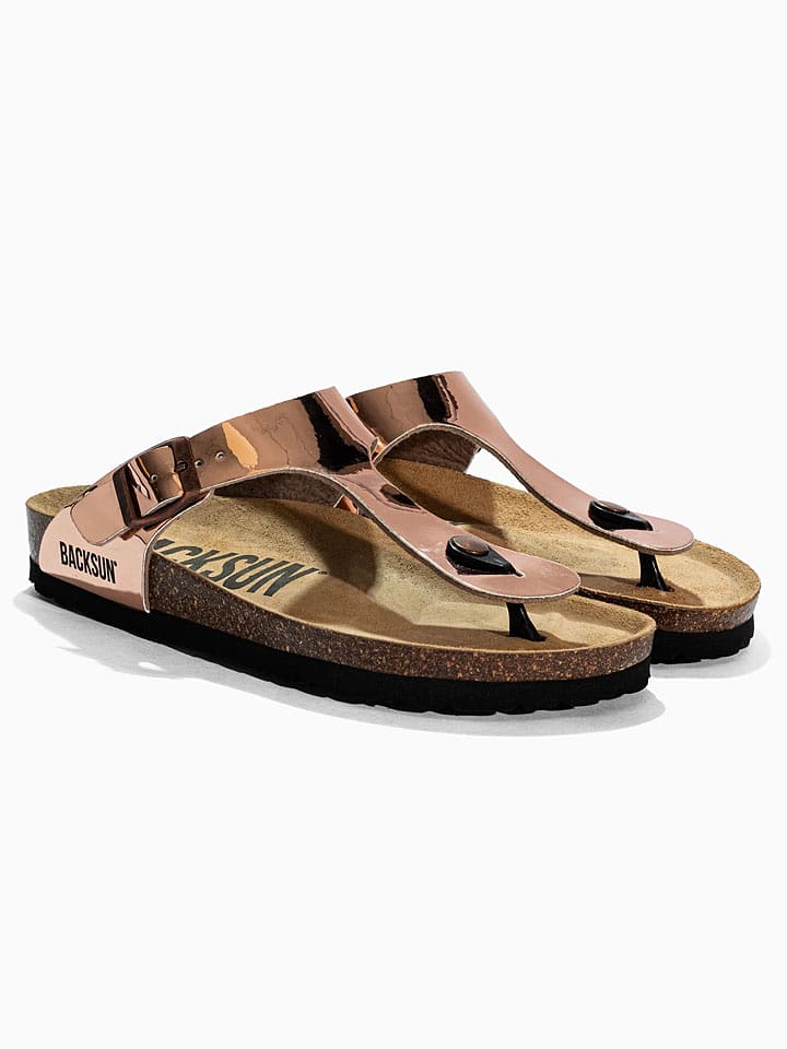 BACKSUN Zehentrenner "Singapore" in Rosa - 38