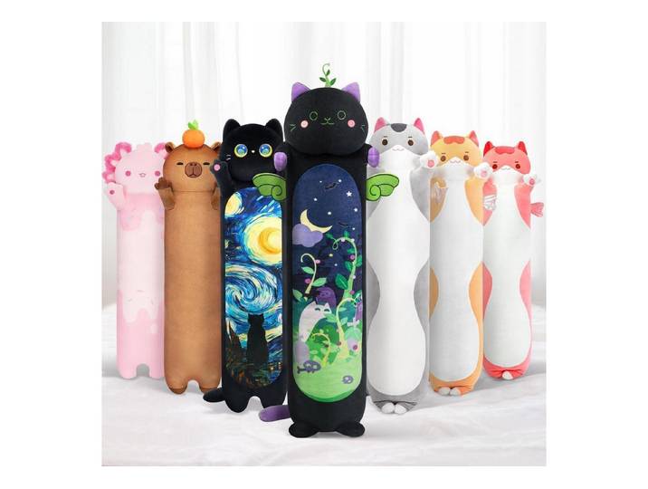 LuxusKollektion Kuscheltier Plüschtier Kuscheltier Wurfkissen Kawaii Schwarze Minze Katze 130 CM