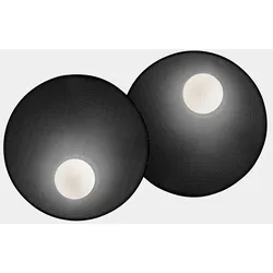 LEDS C4 Wandleuchte TRIP DOUBLE Ø300MM / Ø300MM E14 9W schwarz LEDS-05-8361-05-05