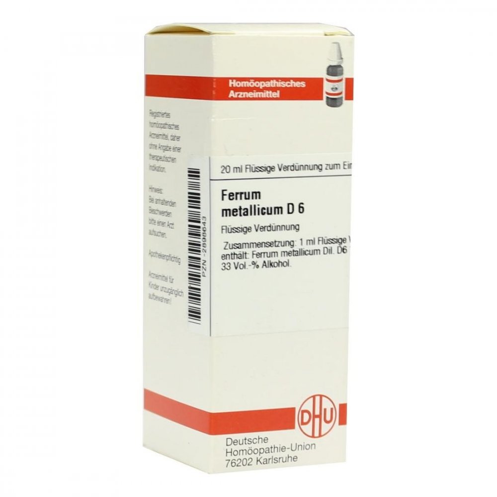DHU-Arzneimittel GmbH & Co. KG Ferrum Metallicum D6 Dilution 02898643