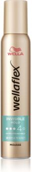 Wella flex Invisible Hold mousse com fixação extra forte 200 ml. flex Invisible Hold