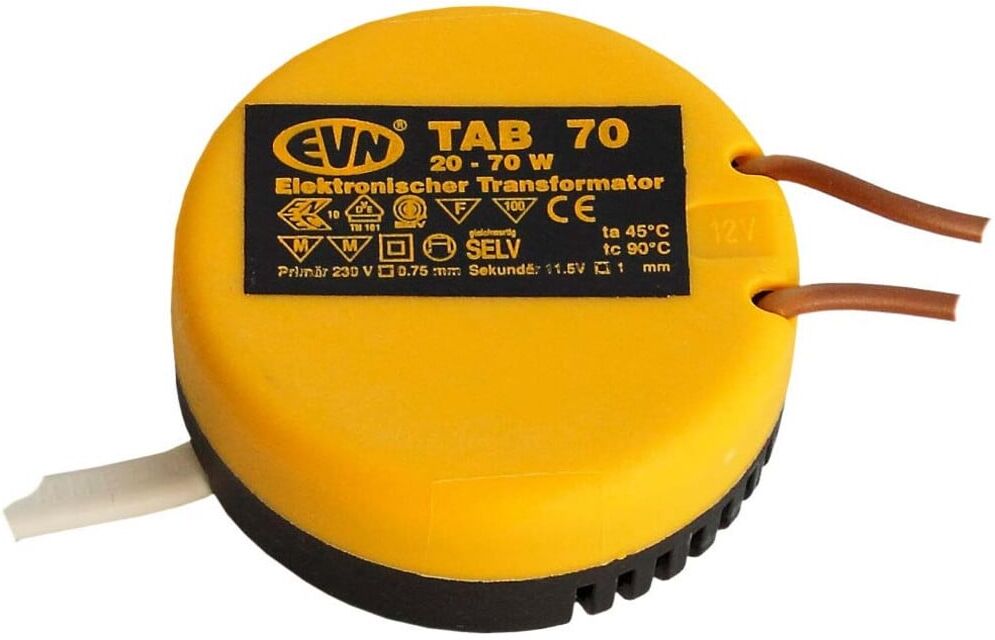 EVN Lichttechnik Trafo 20-70W H22mm D53mm TAB 70 ; evn_lichttechnik (TAB70)