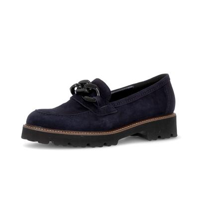 Loafer GABOR "Loafer", Damen, Gr. 40,5, blau, Schuhe Loafer