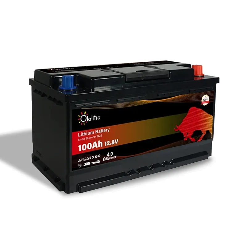 Olalitio OLA-12-100-S LiFePO4 12V 100Ah Lithium Batterie mit Smart BMS