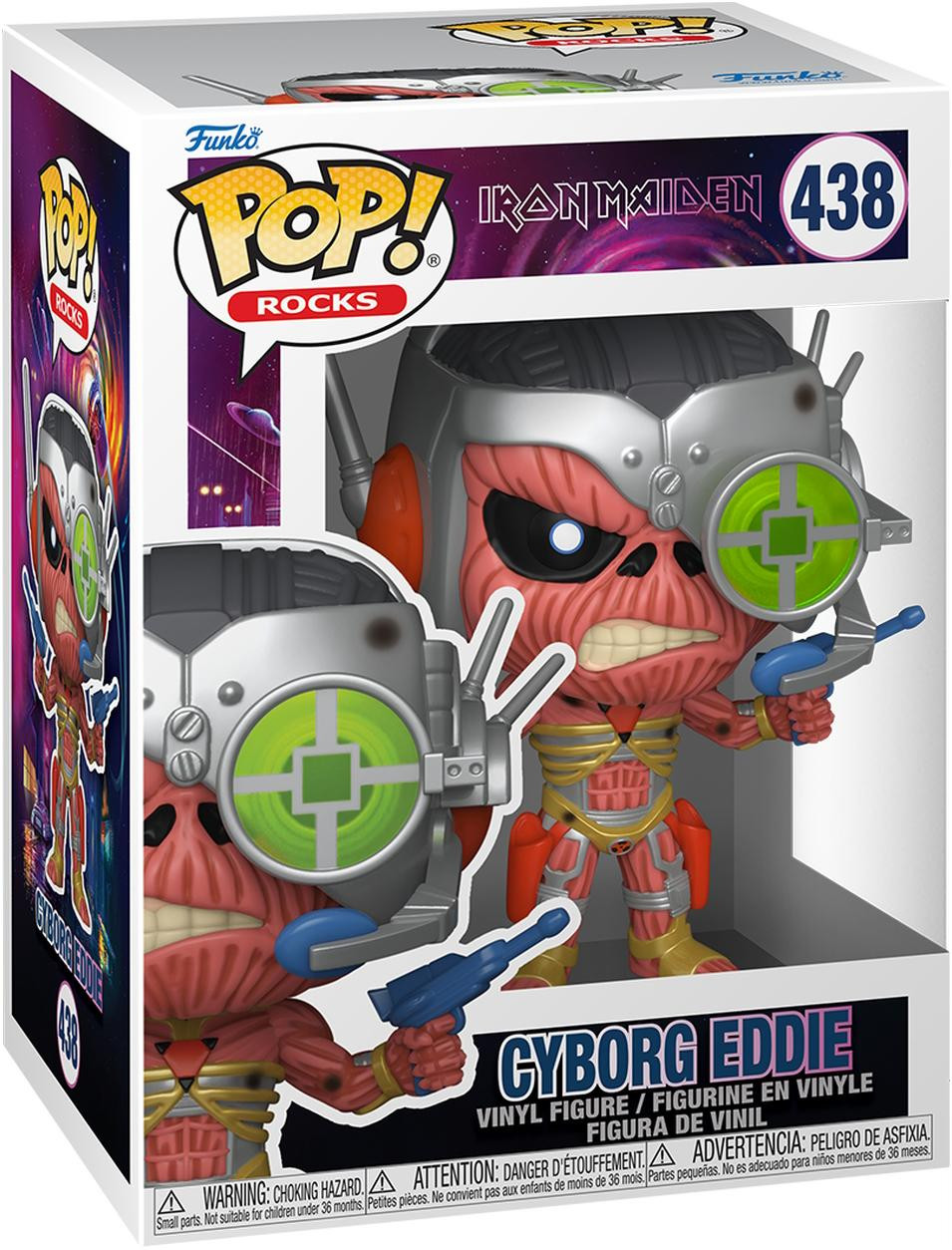 Funko POP! Rocks Iron Maiden Cyborg vinyl figuur, 9 cm