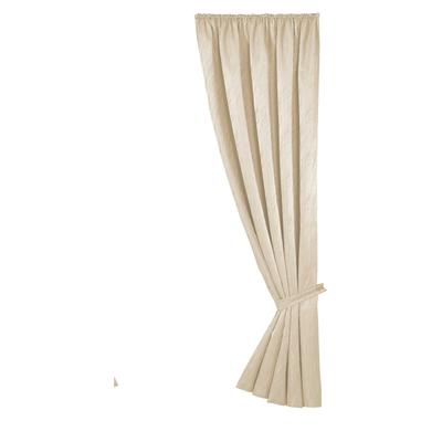 Vorhang WECKBRODT "Linz, 1 Stück, Kräuselband, blickdicht, edler Glanz, mit Raffhalter" Gr. 4, beige (natur), B:140cm H:225cm, Polyester, Gardinen, Jacquard, blickdicht, edler Glanz, mit Raffhalter, Gardine, Store