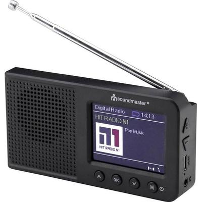 Soundmaster Tischradio DAB+, FM Bluetooth®, AUX, DAB+, UKW Weckfunktion Schwarz -