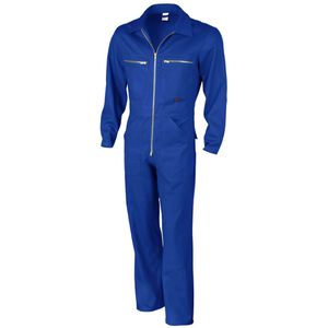 Qualitex Arbeitsoverall Rallyekombi classic, blau, Baumwolle, Größe 56