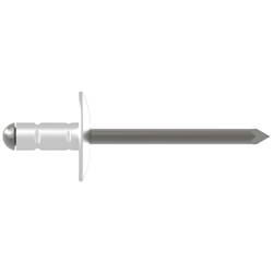 Gesipa 1455975 Mehrbereichsblindniete 4 mm Stahl Stahl Stahl R 88474 Flachkopf 500 St.