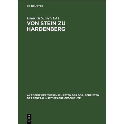 Von Stein zu Hardenberg, Gebundene Ausgabe von , De Gruyter, 978-3-11-261945-2