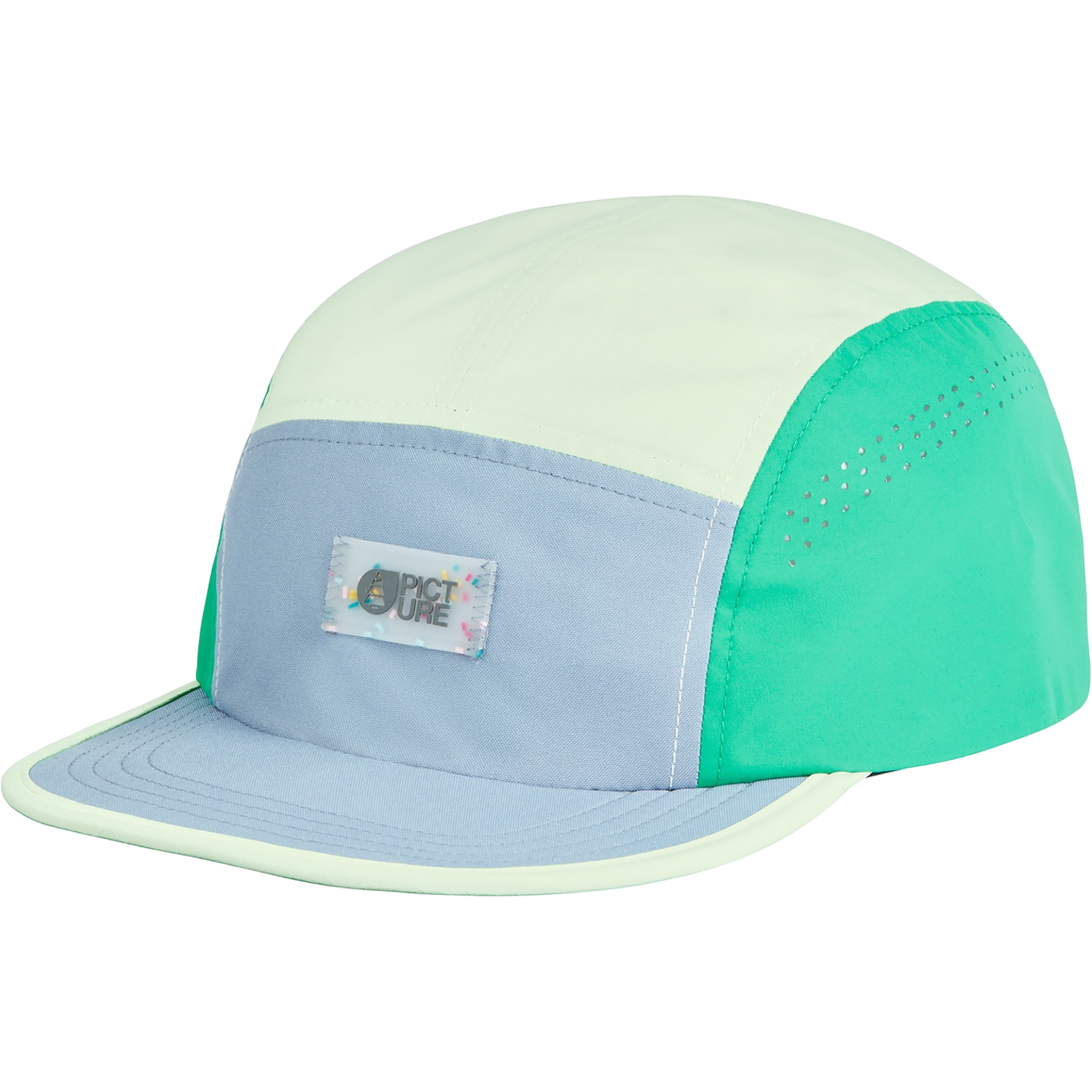 Picture Patchwork Cap Basecaps tuerkis Lifestyle Widerstandsfähig