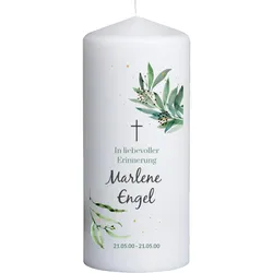 Trauerkerze individuell selbst gestalten