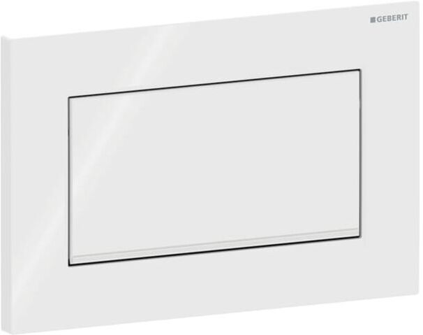 Geberit Sigma 10 Square Betätigungsplatte 115893KJ1 weiß / hochglanz-verchromt