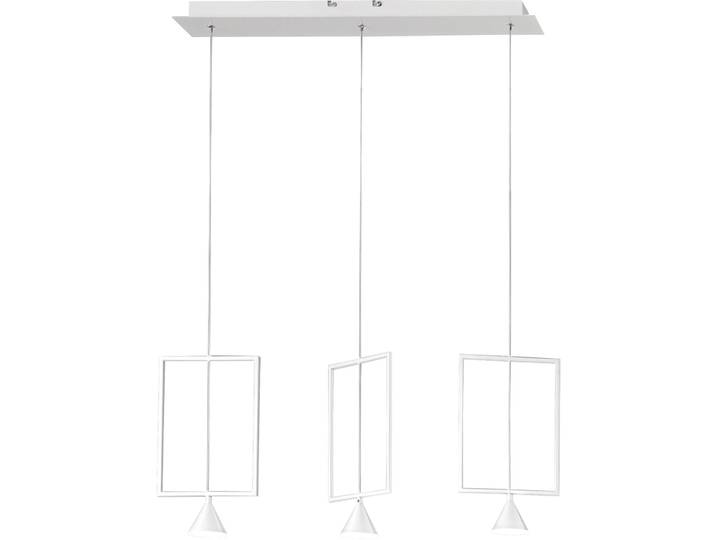 Pendellampe Dane weiss Metall 2260 lm B 73 cm - LED - Lichtfarbe: Warmweiss- LED Energiesparlampe