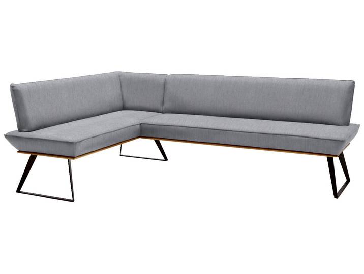 Voleo Eckbank 163x243 cm MALIBU, Hellgrau, Webstoff