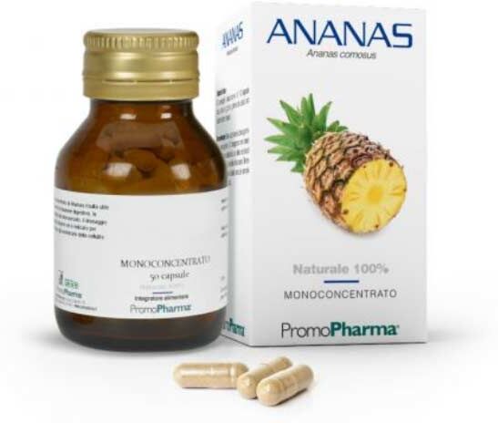 PROMOPHARMA SpA Integratore di Ananas 50 Compresse - Supporto Naturale per la Digestione e il Benessere