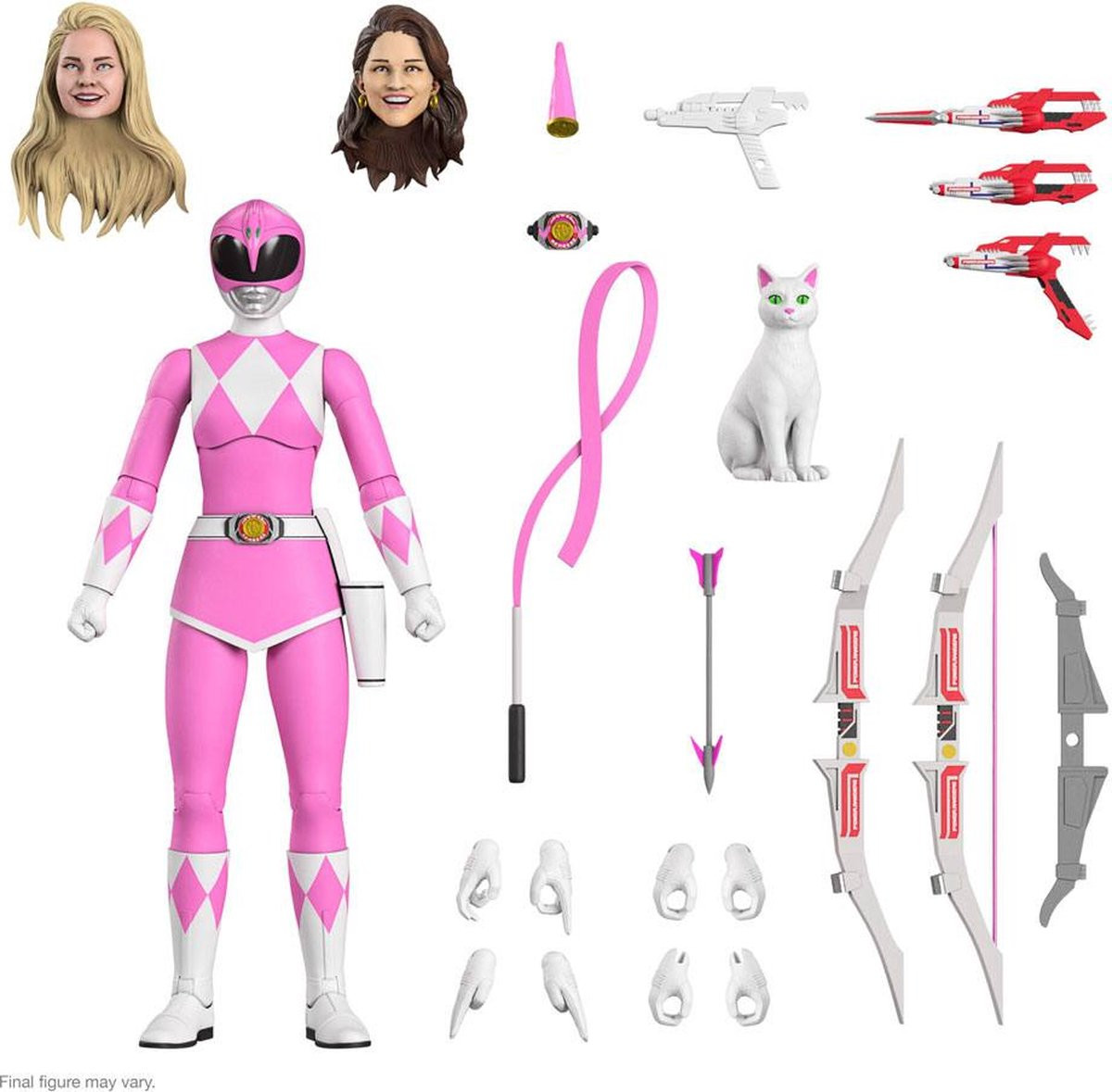 Super7 Mighty Morphin Power Rangers Ultimates Pink Ranger Action Figure, 18 cm