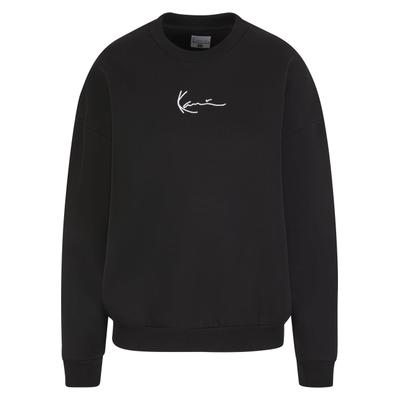 Sweater KARL KANI "Karl Kani Karl Kani Small Signature Essential OS Crew", Damen, Gr. XL, schwarz, 65% Baumwolle, 35% Polyester, Rundhals, Sweatshirts Sweater