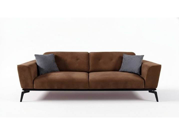 Xlmoebel 3-Sitzer Burgunder Sofa aus Textil – Moderner roter Dreisitzer Couch, 3-Sitzer 1 Teile, Made in Europa