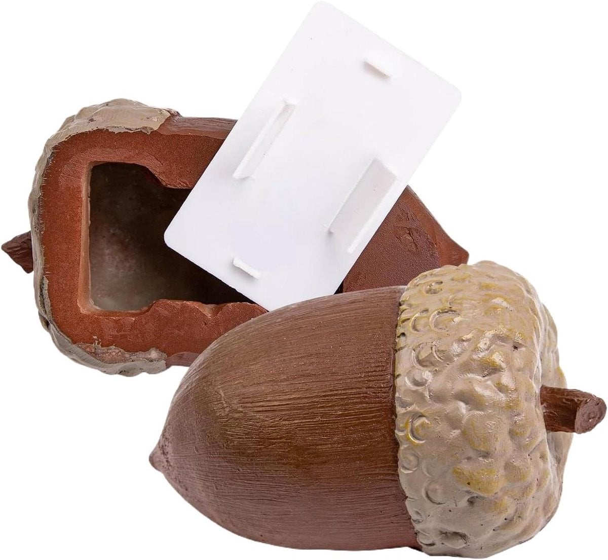 Geheime Sleutelkluis met realistisch hazelnoot ontwerp - 7 x 8 x 7 cm