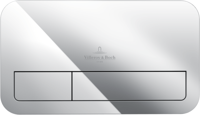 Villeroy und Boch Villeroy & Boch ViConnect E200 92249061 Betätigungsplatte, verchromt, aus Kunststoff