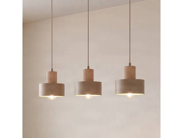 Hängeleuchte Rif SIGMA, dimmbar, creme / amber, für Wohn- / Esszimmer, Metall, Modern