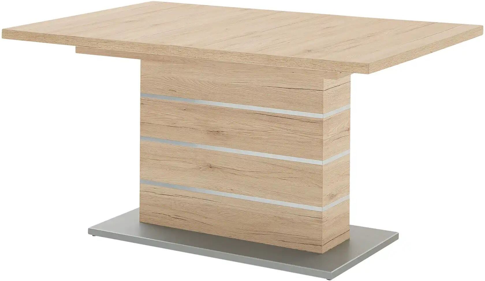 Höffner Säulentisch ausziehbar Dekora ¦ holzfarben ¦ Maße (cm): B: 90 H: 77