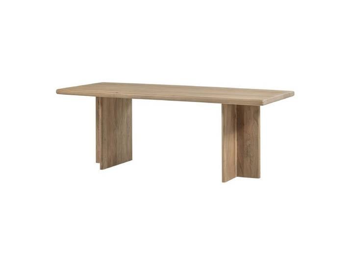 WOOOD Esstisch Ato - Mangoholz Natur, 180 x 90 cm, Geeignet für 6-8 Personen