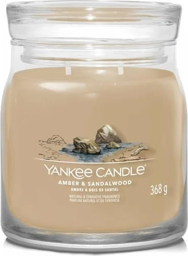 YANKEE CANDLE Signature 2-Docht Amber & Sandalwood 368 g