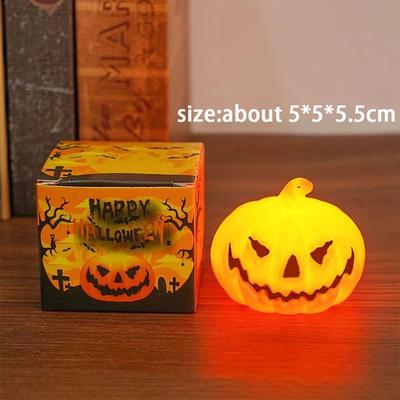 Uplifted Finds Halloween Pumpkin Skull Candle Light Ghost Lantern Atmosphere Lamp small 1 Pc