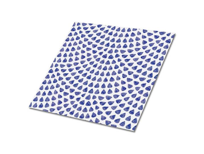 Tulup Selbstklebende Wandfliesen 9 Stück 30x30 cm - Wassertropfen, Blau, Quadratisch, 30x1.6x30 cm, Tapeten & Wandverkleidungen, Wandtattoos & Sticker