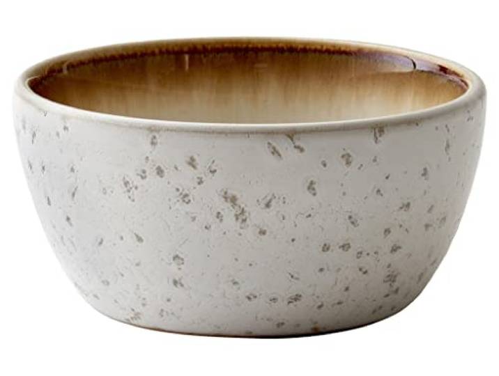 BITZ saladier\, bol\, coupe à goûter\, petit bol en faïence\, 10 cm de diamètre\, Creme/Creme