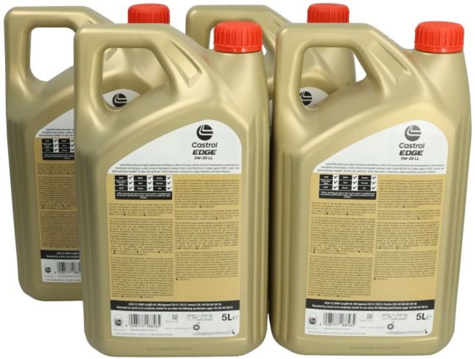 Motoröl CASTROL 15F7E5 Edge 5W30 LL 16L