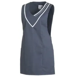 Überwurfschürze seitlichem Druckknopfverschluss denimblue/weiß, Gr. II Leiber 08/2682/3101