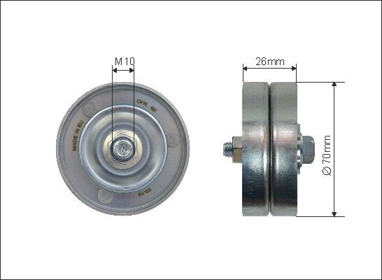 Caffaro Spannrolle, Keilrippenriemen 500131 Für Bmw