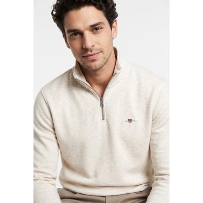 Gant "REG SHIELD HALF ZIP SWEAT", mit Logostickerei auf der Brust