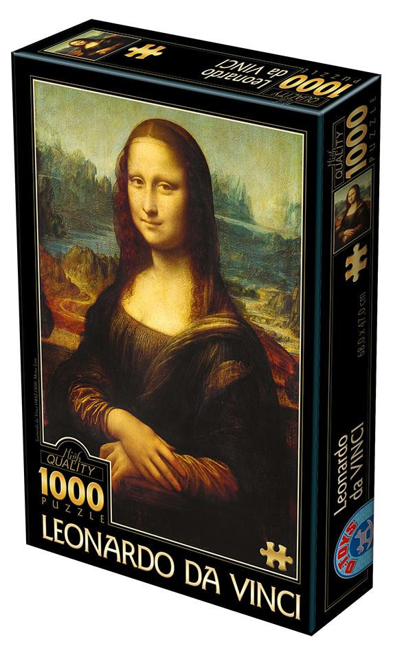 D-Toys Puzzel Mona Lisa, 1000 stukjes, Kunst, Karton