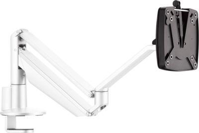 Monitorarm Novus CLU II C, für 1 Monitor bis 7 kg, mit Tischbefestigung, neig/schwenk/höhenverstellbar, weiß