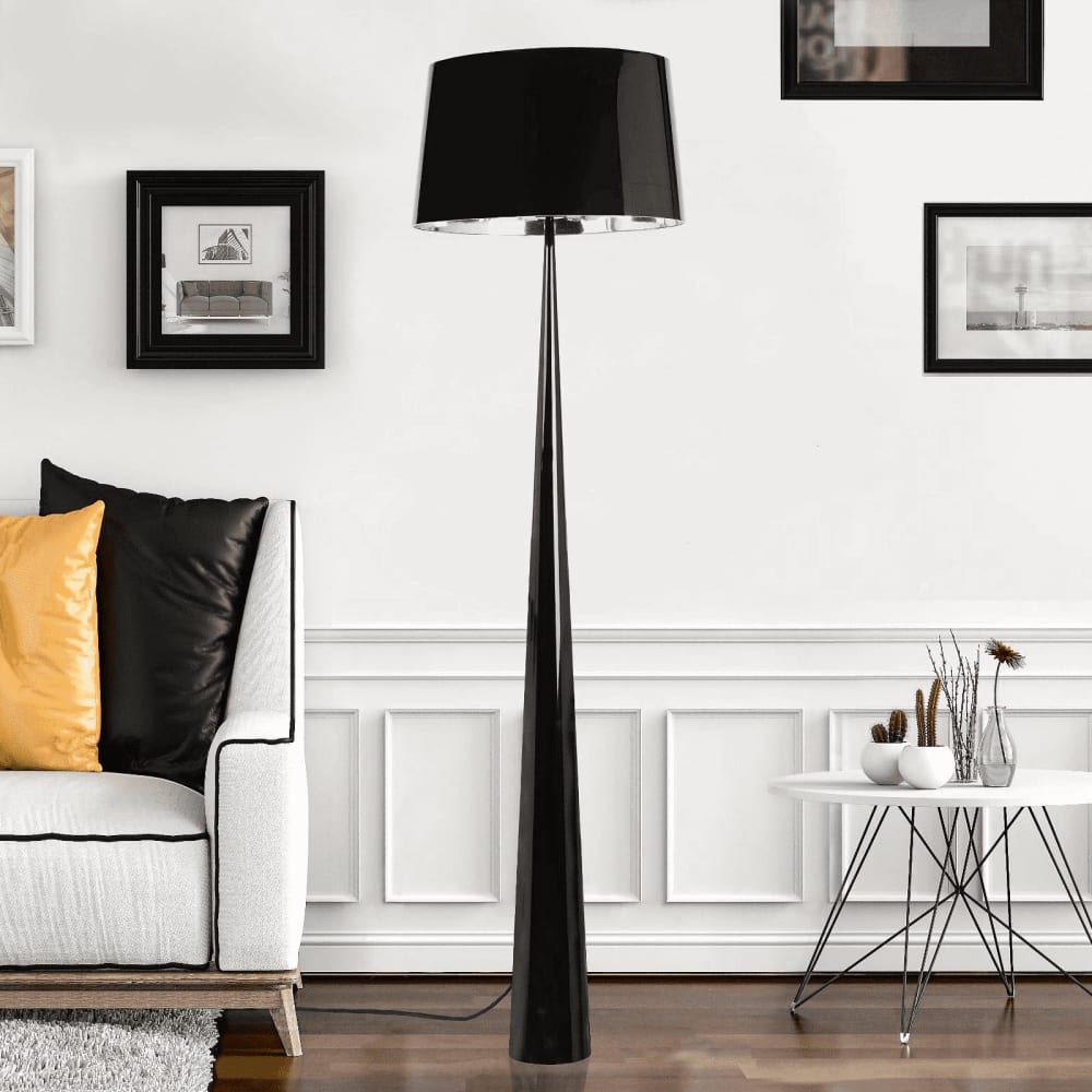 Aluminor Lampadaire noir H177,5cm Noir 0x178cm