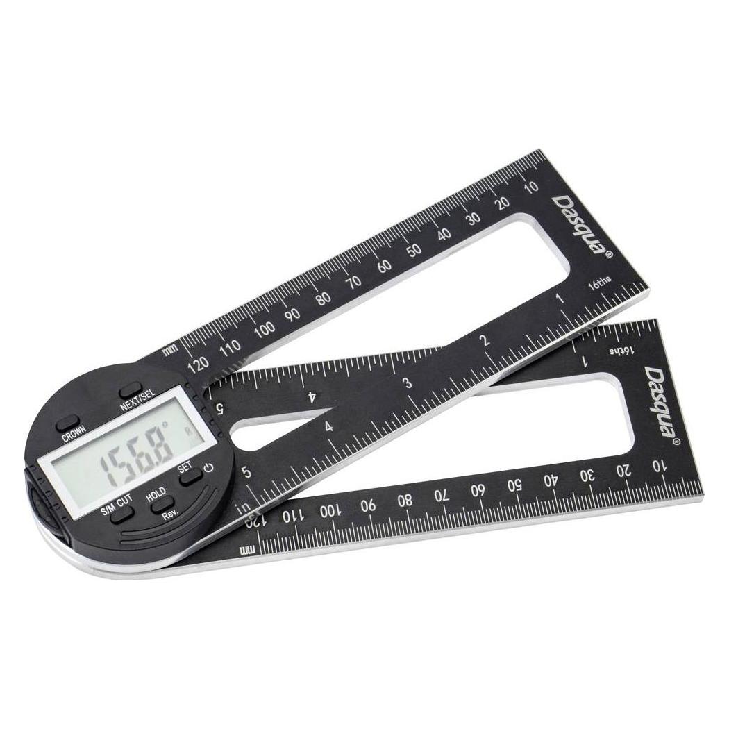 Dasqua 1804-6771 Digitaler Winkelmesser für Gehrungssägen 280 mm 360 ° 1 St. (1804-6771)