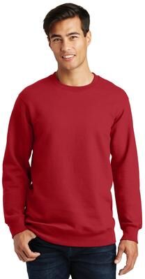 Port & Company PC850 Fan Favorite Fleece Crewneck Sweatshirt in Team Cardinal size 4XL   Cotton