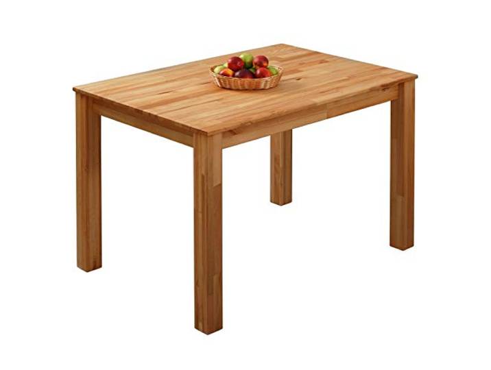 Krok Wood Esstisch Bonn aus Massivholz (Buche, 110 x 75 x 75 cm)