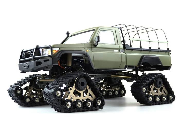 Amewi RC-Buggy Amewi RC Scale Crawler AMXRock RCX10PTS Pick-Up 1:10, RTR grau