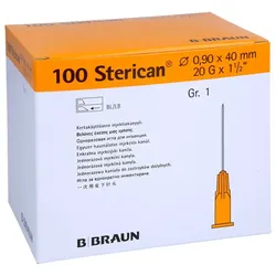 Sterican Kan. Luer-Lok 0,90x40 mm Größe 1 gelb