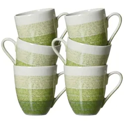 Ritzenhoff & Breker Trio Kaffeebecher 320 ml 6er Set - Grün