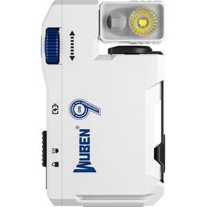Wuben Taschenlampe G5 LED, aufladbar, weiß, 400 Lumen, 6,2 cm, wasserdicht