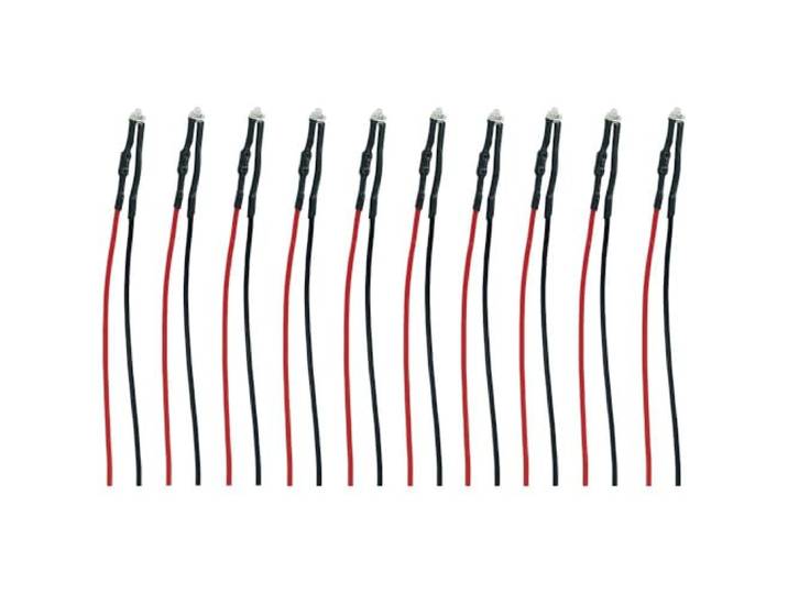 TAMS Elektronik 81-50066-10-C LED Met aansluitdraden Rood 10 stuk(s)