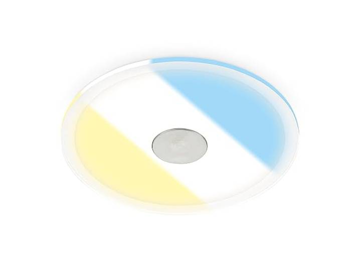 BRILONER – 1x LED Einbaustrahler 230V, LED Strahler Badezimmer IP44, Deckenstrahler, Spots, Deckenspots flach, Badezimmerlampe, Lichtfarbe einstellbar