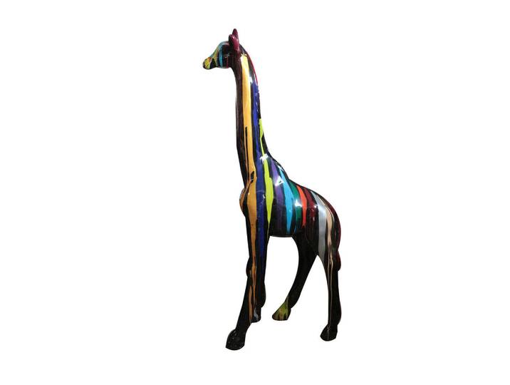 Ambia Home Dekogiraffe, Mehrfarbig, Kunststoff, Giraffe, Giraffe, 96x198x40 cm, stehend, Dekoration, Dekofiguren & Skulpturen, Dekotiere