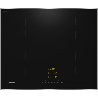 MIELE Induktions-Kochfeld "KM 7361 FR", schwarz, B:62cm H:5,3cm T:52cm, Kochfelder, Mit 4 einzelnen Kochzonen zum günstigen Einstiegspreis
